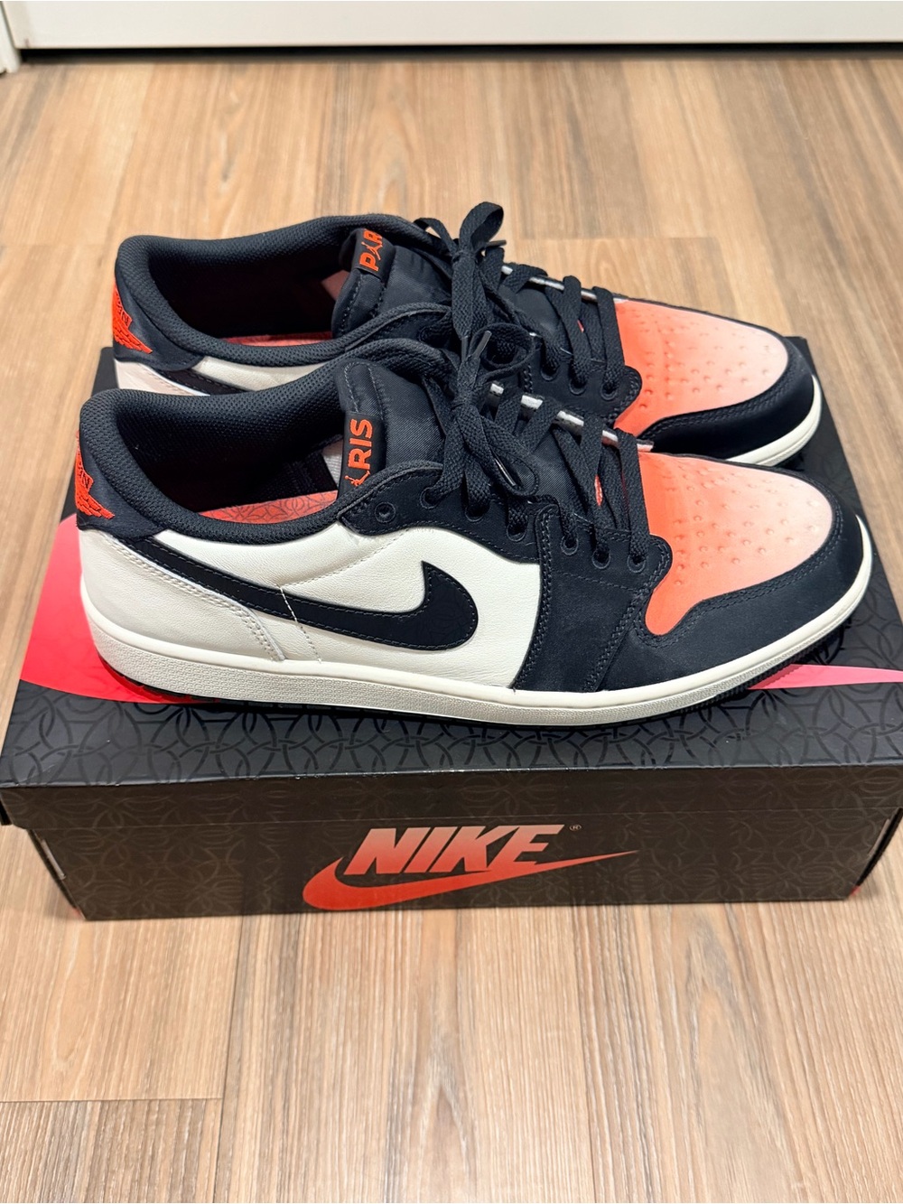 Nike Air Jordan 1 Retro Low OG PSG- Black, White & Pink